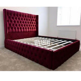 ZOYA COLLECTION BED FRAME IN VARIOUS PLUSH VELVET COLOURS - Nabi's Ottoman Furniture