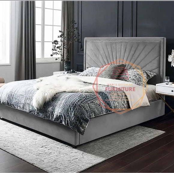 SUNRISE DESIGN PLUSH SOFT VELVET LINE BED FRAME VARIOUS SIZES AND VARIOUS COLOURS