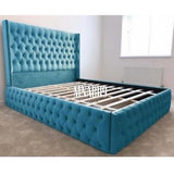 ZOYA COLLECTION BED FRAME IN VARIOUS PLUSH VELVET COLOURS - Nabi's Ottoman Furniture