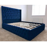 ZOYA COLLECTION BED FRAME IN VARIOUS PLUSH VELVET COLOURS - Nabi's Ottoman Furniture