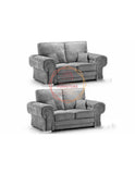 VERONA PLUSH VELVET 3 OR 2 PIECE SOFA UNIQUE STYLE AND DESIGN