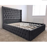 ZOYA COLLECTION BED FRAME IN VARIOUS PLUSH VELVET COLOURS - Nabi's Ottoman Furniture